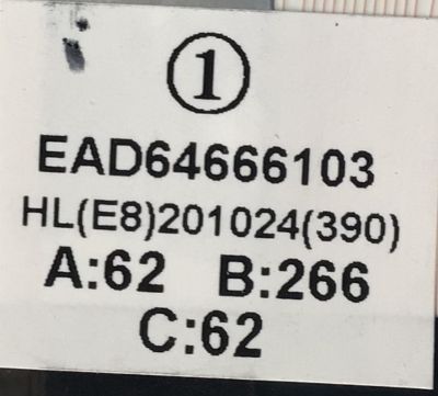 KIT DE FLEX PARA TV LG “NUEVO“ ( 20 PZ ) / NUMERO DE PARTE EAD64666103 / EAD64666103 / MODELOS 43UK6300PUE / 43UK6310PSE / 43UK6510PSF / 43UK6520PSA / 43UM7300PSA / 43UM7500PSB - Imagen 3